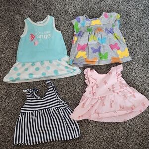 Set of 4 Baby Tops In Various Colors